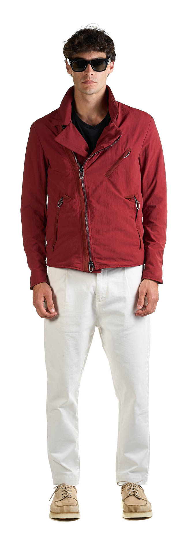 DANIELE BASTA LEATHER AND SILVER JACKET